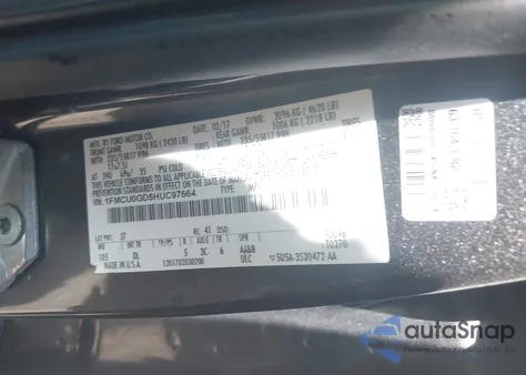 2017 Ford Escape Se z USA, uszkodzony, nr VIN 1FMCU0GD5HUC97664